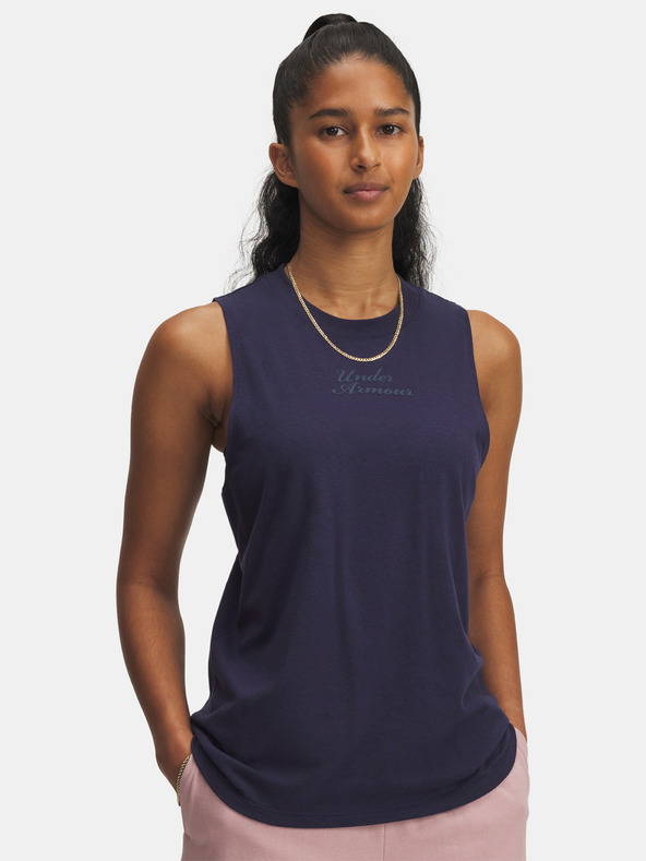 Under Armour Дамски потник Under Armour UA Varsity Tank-BLU