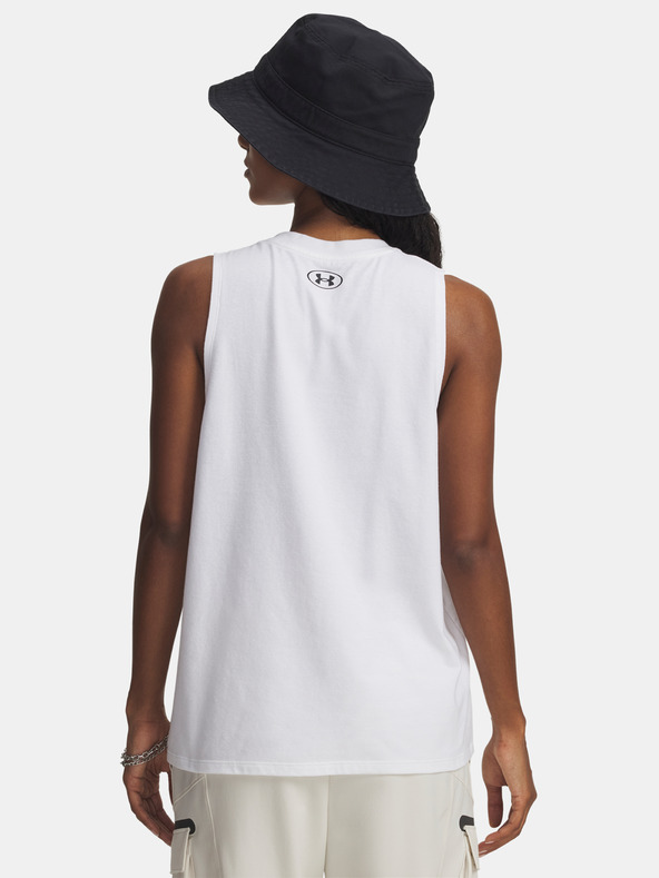 Under Armour Дамски потник Under Armour UA Varsity U Tank-WHT