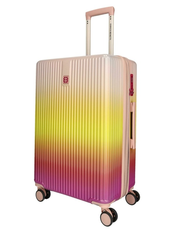 Enrico Benetti Пътнически куфар Enrico Benetti Havana M Fuchsia