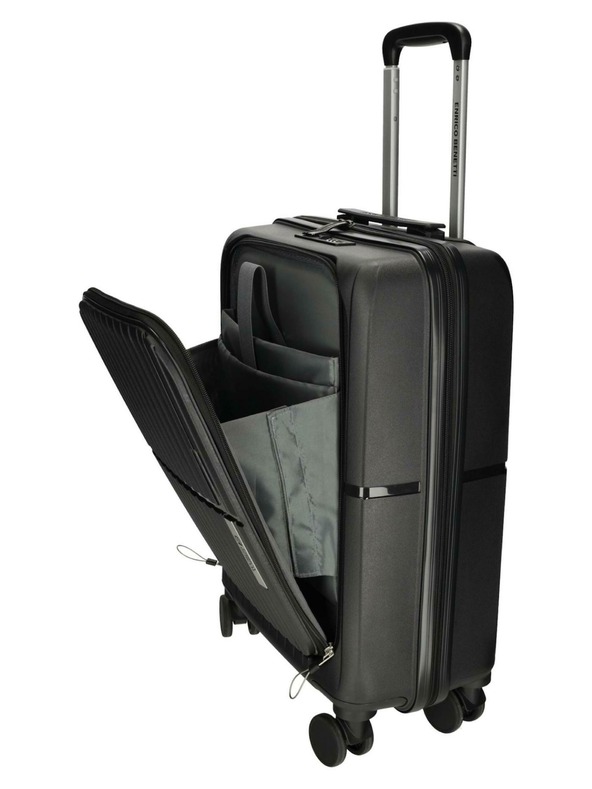 Enrico Benetti Пътнически куфар Enrico Benetti Tokyo 21003 Black