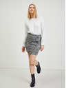 Orsay Сива дамска пола по тялото на каре ORSAY