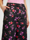 Orsay Черен дамски широк панталон на цветя ORSAY