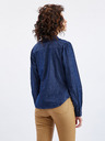 Orsay Тъмносиня дамска дънкова риза с декоративен детайл ORSAY