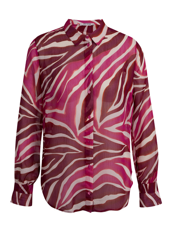 Orsay Розово-винена дамска блуза с десен ORSAY