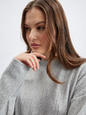 Orsay Светлосив дамски пуловер с десен ORSAY