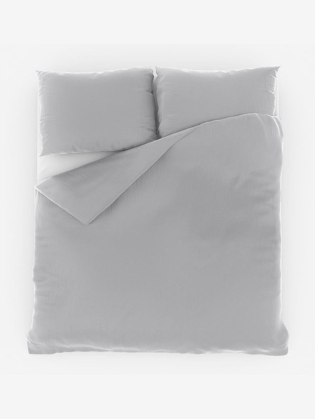 Kvalitex Френско муселиново спално бельо 220x200, 70x90cm светло сиво Kvalitex