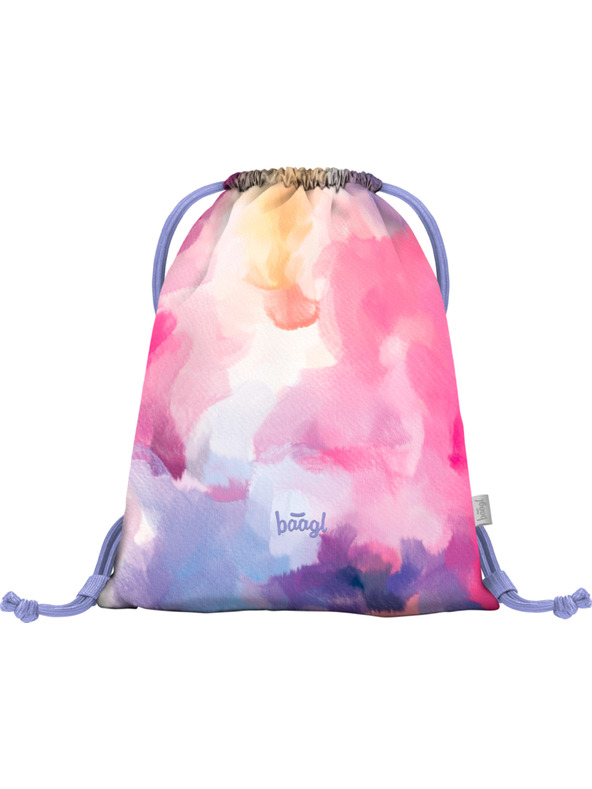 BAAGL  Розов училищен комплект - раница, моливник, чанта Baagl Core Painting