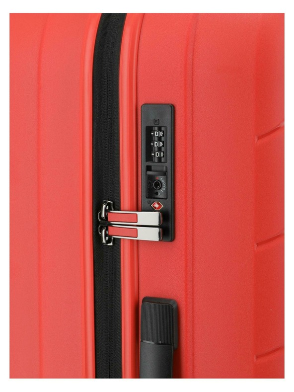 Travelite Пътнически куфар Travelite Burano L Raspberry