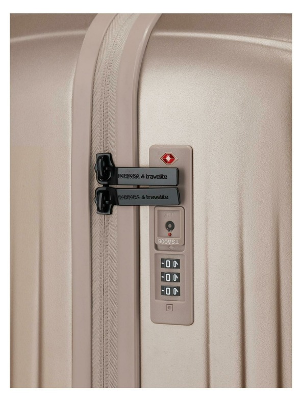 Travelite Пътнически куфар Travelite BARBARA Novelty L Satin Nude