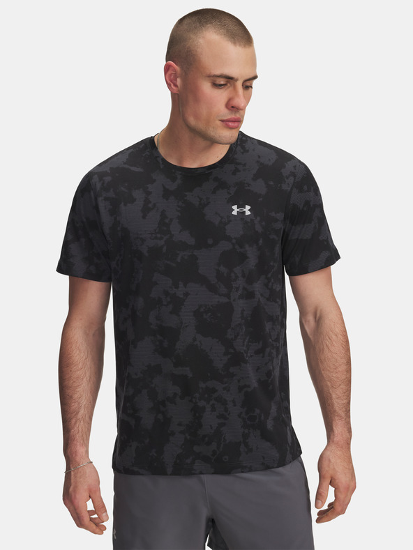 Under Armour Мъжка тениска Under Armour UA Launch Printed SS-GRY