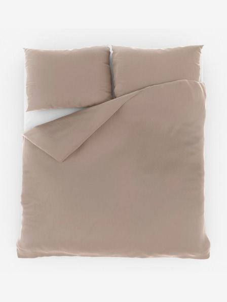 Kvalitex Френски муселинов спален комплект 240x200, 70x90cm бежов Kvalitex
