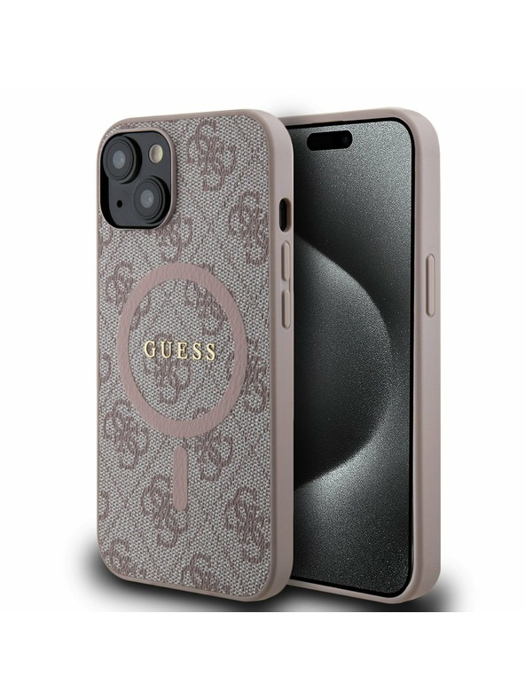 Guess Guess 4G заден калъф за iPhone 14 Pink