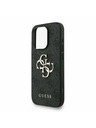 Guess Guess PU 4G Metal Logo Strap Заден капак за iPhone 15 Pro Max Черно