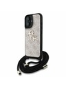 Guess Guess PU 4G Metal Logo Crossbody Ремък Заден капак за iPhone 16 Розово