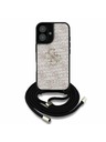 Guess Guess PU 4G Metal Logo Crossbody Ремък Заден капак за iPhone 16 Розово