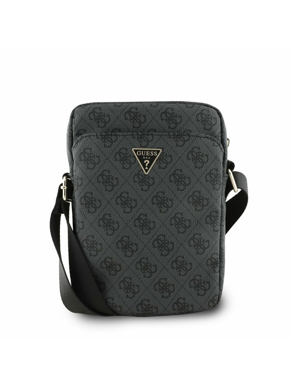 Guess Guess PU 4G Triangle Logo Чанта 8" Черно