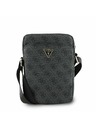 Guess Guess PU 4G Triangle Logo Чанта 8" Черно