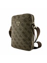 Guess Guess PU 4G Triangle Logo Чанта 8" Кафяво