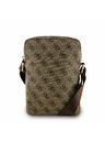 Guess Guess PU 4G Triangle Logo Чанта 8" Кафяво