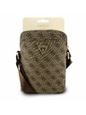 Guess Guess PU 4G Triangle Logo Чанта 8" Кафяво
