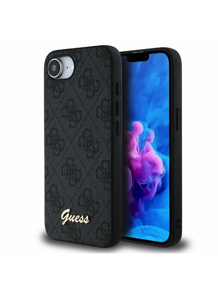 Guess Guess 4G заден калъф за iPhone 16e сив