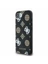 Guess Guess PU 4G Peony MagSafe заден калъф за iPhone 16e черен
