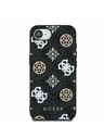 Guess Guess PU 4G Peony MagSafe заден калъф за iPhone 16e черен