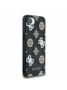Guess Guess PU 4G Peony MagSafe заден калъф за iPhone 16e черен