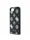 Guess Guess PU 4G Peony MagSafe заден калъф за iPhone 16e черен