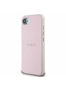 Guess Guess PU Grained Classic Logo MagSafe Заден калъф за iPhone 16e Pink