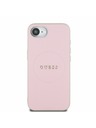 Guess Guess PU Grained Classic Logo MagSafe Заден калъф за iPhone 16e Pink