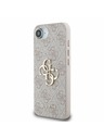 Guess Guess PU 4G Metal Logo Заден калъф за iPhone 16e Pink