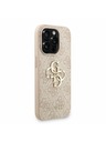 Guess Guess PU 4G Metal Logo Strap Заден калъф за iPhone 15 Pro Pink