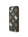 Guess Guess PU 4G Peony MagSafe Заден калъф за iPhone 16e Brown