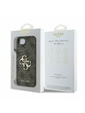 Guess Guess PU 4G Метален лого Заден капак за iPhone 16e Кафяв