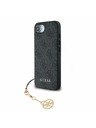 Guess Guess 4G Charm Заден калъф за iPhone 16e Tone on Tone Grey