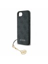 Guess Guess 4G Charm Заден калъф за iPhone 16e Tone on Tone Grey
