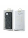 Guess Guess 4G Charm Заден калъф за iPhone 16e Tone on Tone Grey