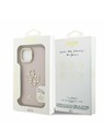 Guess Guess PU Grained 4G Logo Stand Camera Frame Заден калъф за iPhone 15 Pink