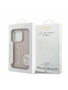 Guess Guess PU Grained 4G Logo Stand Camera Frame Заден калъф за iPhone 15 Pro Max Pink