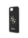 Guess Guess PU Fixed Glitter 4G Metal Logo Заден калъф за iPhone 16e Black