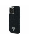 Guess Guess Denim Triangle Logo MagSafe Заден калъф за iPhone 16 Pro Black