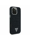 Guess Guess Denim Triangle Logo MagSafe Заден калъф за iPhone 16 Pro Black