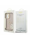 Guess Guess PU Grained 4G Logo Stand Camera Frame Заден калъф за iPhone 16 Pink