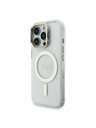 Guess Guess PC/TPU Electroplated Stand Camera Frame MagSafe Заден калъф с Подменяем Фон за iPhone 16 Pro