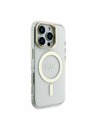 Guess Guess PC/TPU Electroplated Stand Camera Frame MagSafe Заден калъф с Подменяем Фон за iPhone 16 Pro