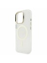 Guess Guess PC/TPU Electroplated Stand Camera Frame MagSafe Заден калъф с Подменяем Фон за iPhone 16 Pro