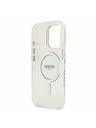 Guess Guess PC/TPU Electroplated Stand Camera Frame MagSafe Заден калъф с Подменяем Фон за iPhone 16 Pro