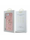 Guess Guess PU Fixed Glitter 4G Metal Logo Заден калъф за iPhone 16e Pink