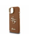 Guess Guess PU Grained 4G Logo Stand Заден капак за iPhone 14 Кафяв